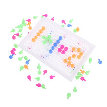 2Sets Educatief Mushroom Pegboard Creatief Voor Kinderen