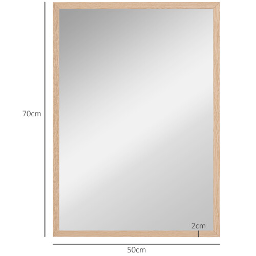 Homcom (L) HOMCOM Wall Bathroom Mirror for Home Decor, Vanity Mirror 2