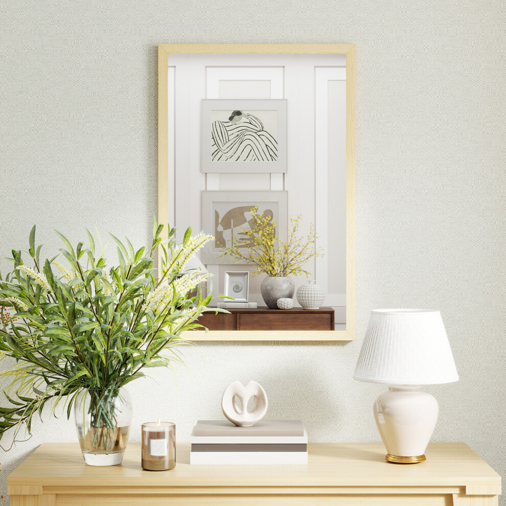 Homcom (S) Wall Bathroom Mirror For Home Decor, Vanity Mirror