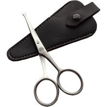 Nose Hair Scissors with Safe Rounded Tip for Men and Women, Stainless Steel, Made in USA