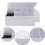 White Barber Scissors Holder Box with MultiCompartment Hairdressing Tools Organizer Stand 5