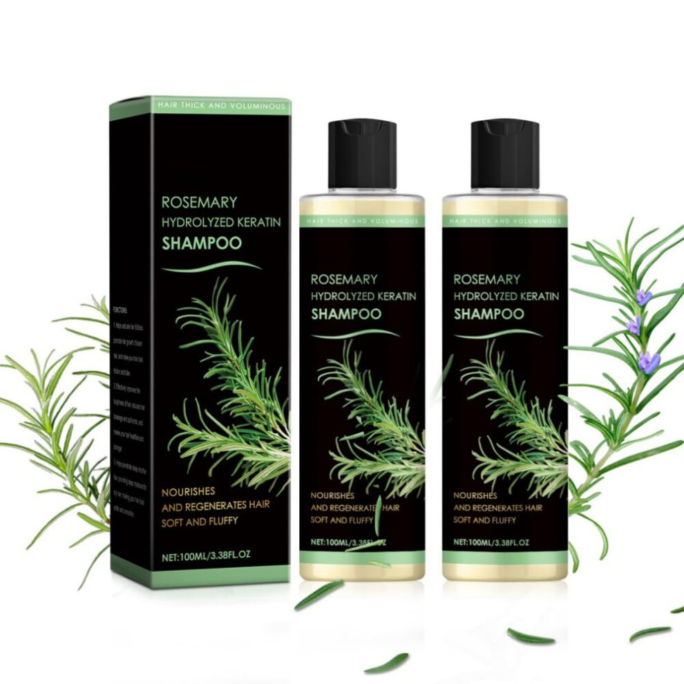 Rosemary Hair Growth Shampoo with Keratin for Thickening, Anti Hair Loss and Split Ends