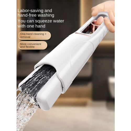 Folding Mini Mop with Hands Wringing, Replaceable Sponge Head for Kitchen, Bathroom, Car Cleaning 1