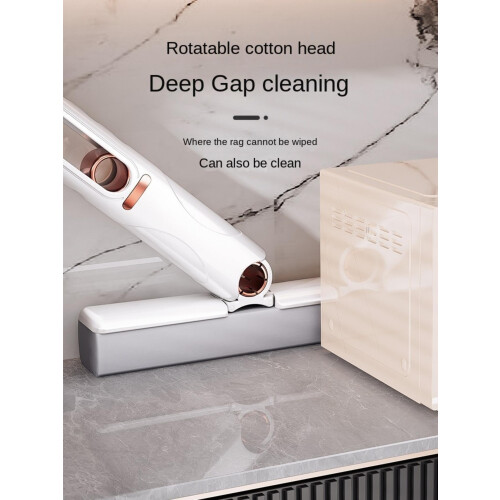 Folding Mini Mop with Hands Wringing, Replaceable Sponge Head for Kitchen, Bathroom, Car Cleaning 2