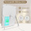 14.5 Inch Rechargeable Lighted Makeup Mirror, Vanity with Touch Control, 3 Modes, Dimmable, Memory, White 4