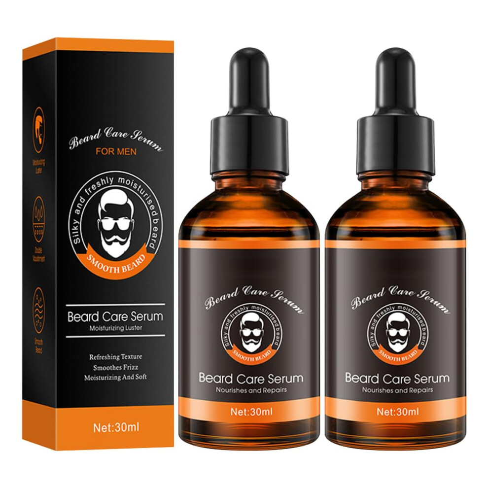 Beard Oil and Balm Set for Men, Softens Hair, Promotes Thicker Growth, Natural Beard Care 2 Pack