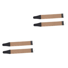 Razor Strop Set, DoubleSided Leather Sharpening Strop with Hanging Buckle for Knives and Chisels, 46.5x6cm, Assorted Colors, 4 Pcs