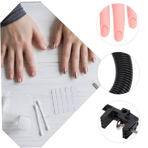 Nail Practice Hand with Adjustable Finger Positions, Realistic Model for Manicure Training 1