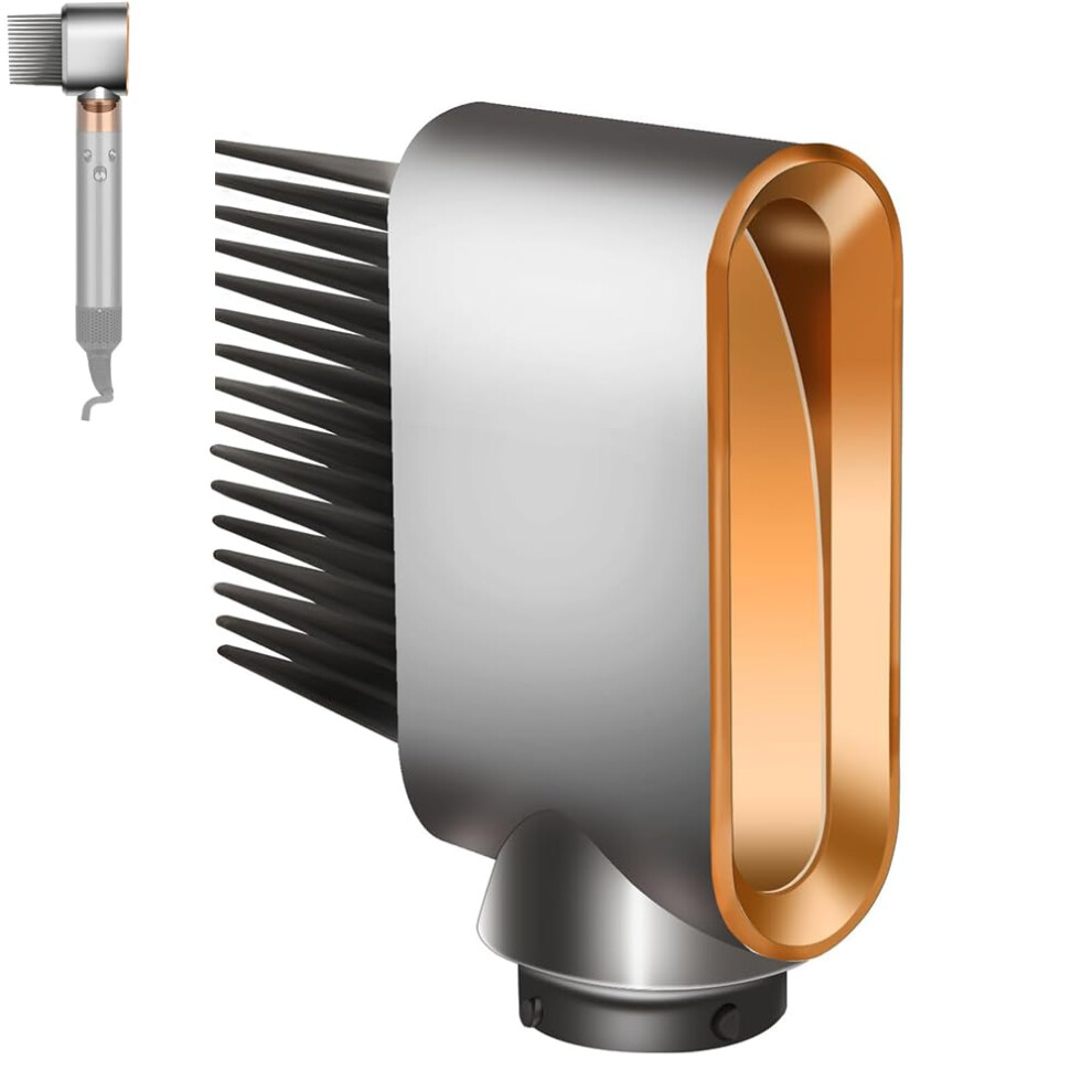 Gold Wide Tooth Comb And Styling Nozzle Hs01 Hs05 For Curly Hair With Fast Detangling For Dyson Airwrap