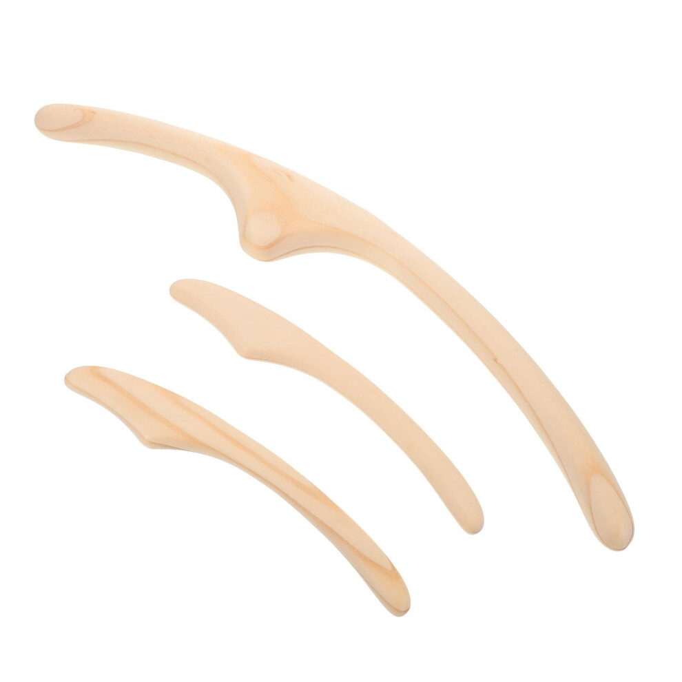 Wooden Gua Sha Massage Tool Set for Face and Body, Meridian Stick to Relieve Muscle Tension