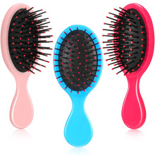 Mini Travel Detangling Hair Brush Set Soft Bristles for Wet and Dry Hair Kids and Women