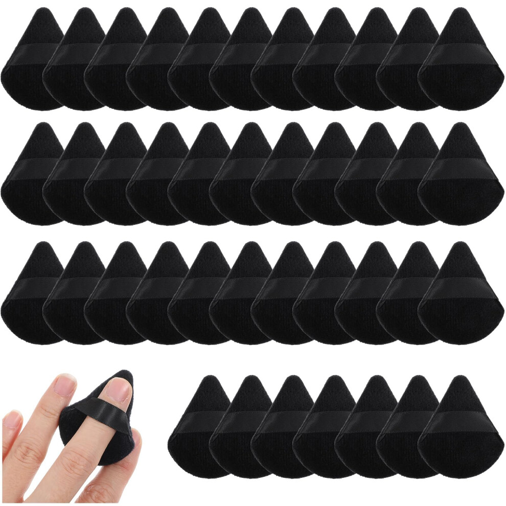 150 Pcs Triangle Makeup Powder Puffs Soft Velour Sponges for Foundation Wet Dry Dual Use
