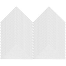 600Stk Weiße Hemdkragenform PVC Für Herren Komfortabel