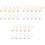 3000Stk Gourd Pins Metall Silber, Und 3