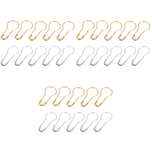 3000Stk Gourd Pins Metall Silber, Und 2