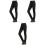 3Stk Schwarze Skiing Pants Damen Softshell Leicht 3