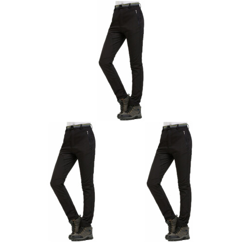 3Stk Schwarze Skiing Pants Damen Softshell Leicht 1