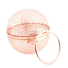 2Stk Metall Schultertasche Damen Hollow Ball Clutch Elegant