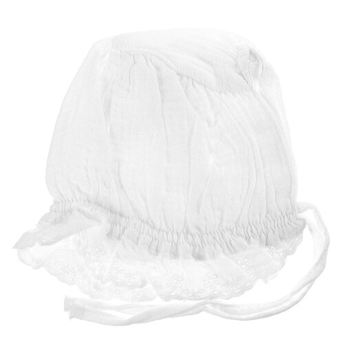 1Pièces Bonnet Bébé Coton Blanc Protection Solaire Design Ajustable
