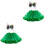 2Pièces Jupe De Danse Verte En Tulle, , Premium 3