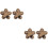 4Stk Goldenes Watchband Accessoire Mit Leopardmuster Blumenform 5