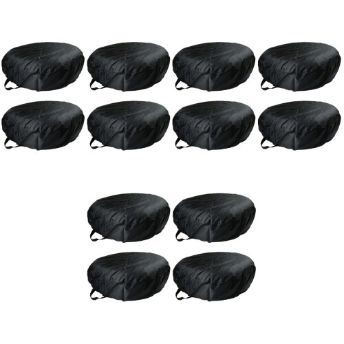 12Pièces Couvre-Roue Oxford Noir Protège 2
