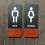 2Pièces Signe Salle De Bain Stylé Adhésif Usage Varié 6