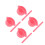 4Ensembles Bols Silicone Roses Accessoires Professionnels Pour Masques 2