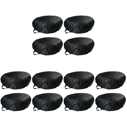 12Pièces Couvre-Roue Oxford Noir Protège 1