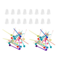 5Sets Creatieve Multi-Kleurige Plastic Oorstekers Voor Vrouwen