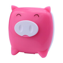 6pcs Cartoon Pig Lens Case Soft Pouch Multiple Glasses Storage Box Compact For Travel