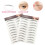 12 Pièces Patchs Sourcils Naturels Tenue Longue Durée 7