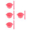 4Ensembles Bols Silicone Roses Accessoires Professionnels Pour Masques 3