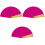 3Pièces Éventails Pliables Pour Magicien, Effet Changeant Couleur Rose 3