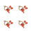 4 Pièces À Pousser Bois Renard Dentition Bébé Orange 4