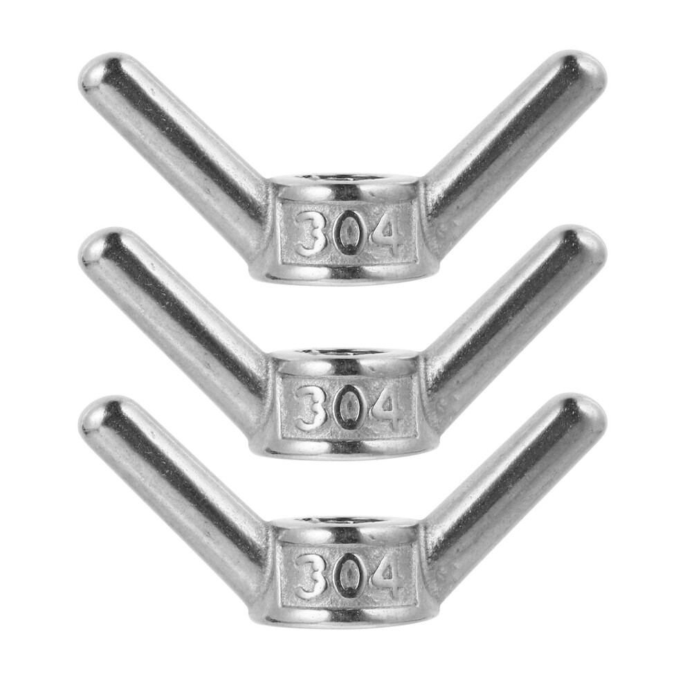 6 Pcs M10 Wing Nuts Stainless Steel Fasteners Hardware Parts 3043883649291