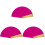 3Pièces Éventails Pliables Pour Magicien, Effet Changeant Couleur Rose 2