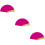 3Pièces Éventails Pliables Pour Magicien, Effet Changeant Couleur Rose 8