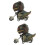 2Pièces Jouet Enfant Animal Décor Et Jeu 6