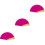 3Pièces Éventails Pliables Pour Magicien, Effet Changeant Couleur Rose 4