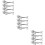 12Pièces Repose-Couverts Alliage Argent Design Compact Et Robuste 6