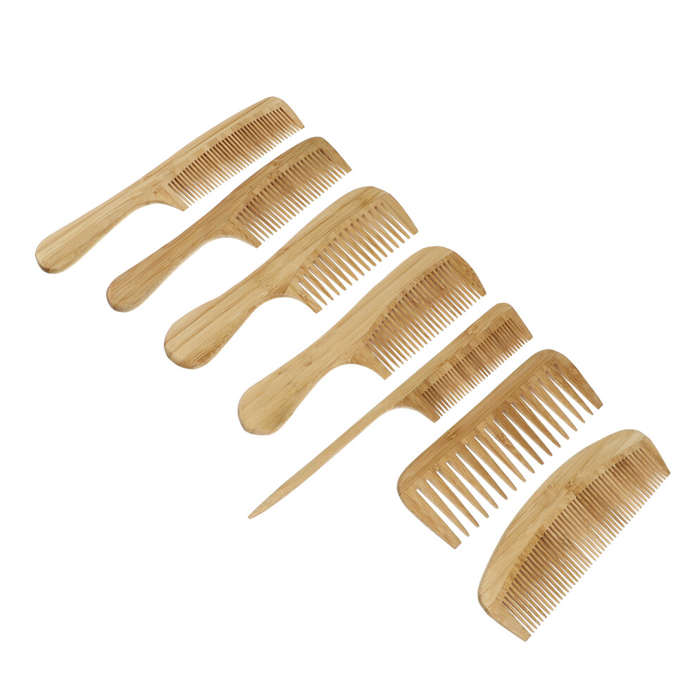 Solustre 21 Pcs Hair Brush Comb Set Bamboo Bristle For Men Women