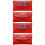 4Pcs Red Fabric Chinese Wedding Envelopes Assorted Colors for Home Use 7