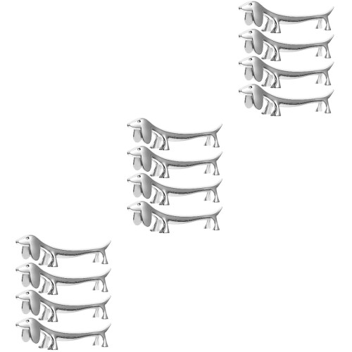 12Pièces Repose-Couverts Alliage Argent Design Compact Et Robuste 2
