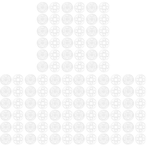 3 Pack Transparent Snap Button Shirt Fasteners Baby 2