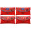 4Pcs Red Fabric Chinese Wedding Envelopes Assorted Colors for Home Use 4
