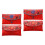 4Pcs Red Fabric Chinese Wedding Envelopes Assorted Colors for Home Use 6
