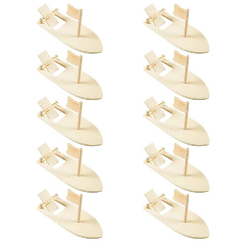 30St Zeilboot DIY Voor Kinderen Blank Beige Knutselmodel 1