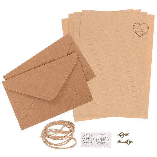 8 Sets Vintage Style Letter Writing Paper And Envelope Kit