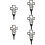 5 Pcs Grave Stake Cemetery Markers Decoration Graveyard Decorations 9